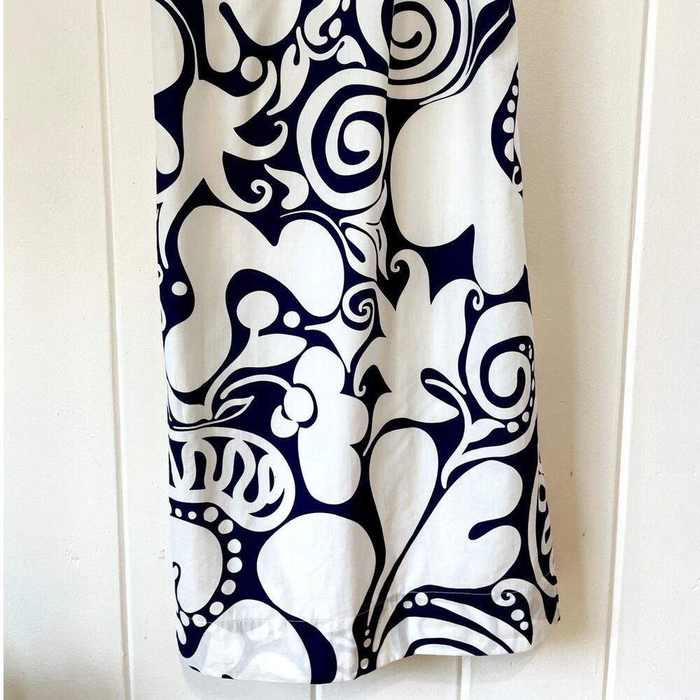 NWT Mara Hoffman Raquel Maxi‎ Strap Floral Dress White Navy V neck Size 2 - Picture 8 of 11